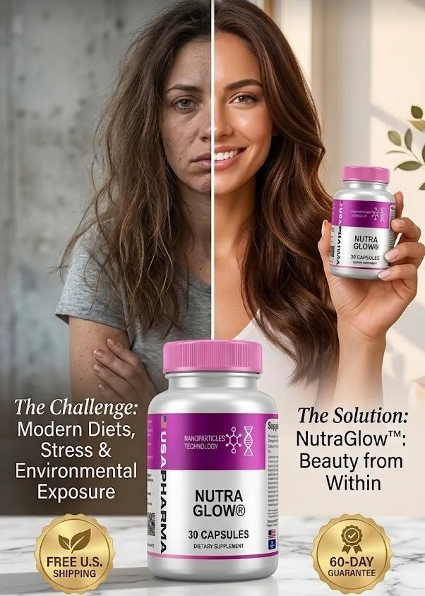 NutraGlow beauty supplement for hair skin and nails